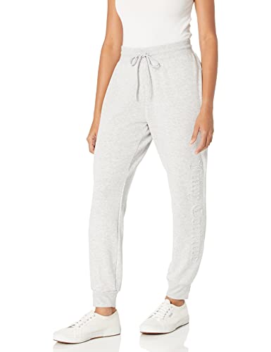 Juicy Couture Women's Iconic Logo Jogger, Light Heather Grey, X-Large