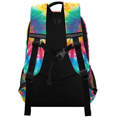 Tie Dye Rainbow Kids Backpack Girls Boys Elementary School Bookbag Travel Rucksack Laptop Bag