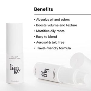 L'ANGE HAIR Star Dust Dry Shampoo Powder | Volumizing Travel Size Dry Shampoo for Women & Men | Helps Refresh Hair Between Washes | Doesn’t Leave Residue | Alcohol Free, Sulfate Free, Paraben Free