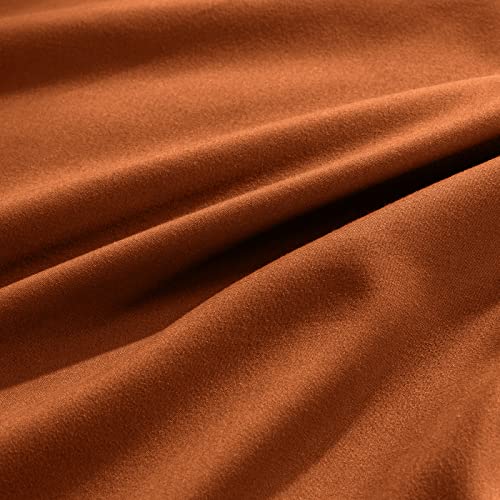 Aormenzy Microfiber Pillow Cases - Standard Size Set of 4-1800 Thread Count Ultra Soft Rust Pillowcases - Wrinkle Resistant Pillow Covers with Envelope Closure - 20" x 26"