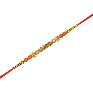 Amba Handicraft Rakhi for Brother/Rakhi/Rakhi Set/Rakhee/Designer rakhi/Send rakhi to USA/Rakhi for Brother with Gift Set/Rakhi Bhaiya Bhabhi/Rakhi Card