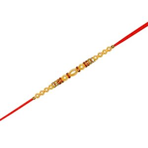 Amba Handicraft Rakhi/Rakhi for Brother/Rudraksha Rakhi/Send rakhi to USA/Rakhi for Brother with Gift Set/Rakhi Bracelet/rakhi for brother and bhabhi/Rakhi Set