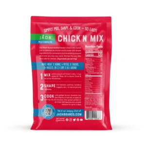 Vegan Ground Chicken Mix - MIX, SHAPE, COOK The Best Vegan Chicken Meals - Shape Into Vegan Nuggets, Patties, Tenders - Baked, Grilled or Fried Chicken (Original, Mediterranean 2pack)