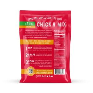 Vegan Ground Chicken Mix - MIX, SHAPE, COOK The Best Vegan Chicken Meals - Shape Into Vegan Nuggets, Patties, Tenders - Baked, Grilled or Fried Chicken (Original 2pack)