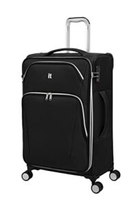 it luggage expectant 28" softside checked 8 wheel expandable spinner, black