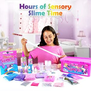 Original Stationery Unicorn Magical Slime Kit for Girls 10-12 to Make Unicorn Slime and Glow in The Dark Unicorn Slime for Kids