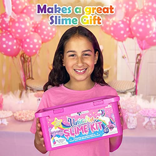 Original Stationery Unicorn Magical Slime Kit for Girls 10-12 to Make Unicorn Slime and Glow in The Dark Unicorn Slime for Kids