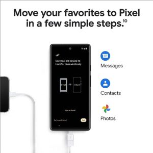 Google Pixel 6a - 5G Android Phone - Unlocked Smartphone with 12 Megapixel Camera and 24-Hour Battery - Chalk