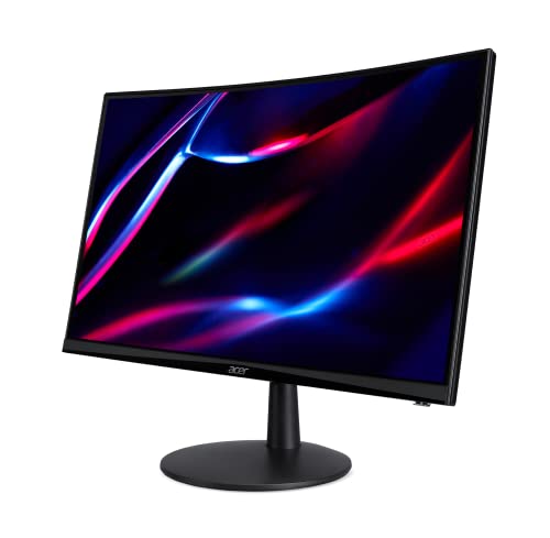 Acer Nitro ED240Q Sbiip 23.6" Full HD 1920 x 1080 VA 1500R Curved Gaming Monitor | AMD FreeSync Premium | 165Hz Refresh Rate | 1ms (VRB) | ZeroFrame Design | 1 x Display Port 1.4 & 2 x HDMI 2.0 Ports