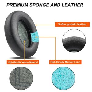 Q20 Headphones Ear Pads for Anker Soundcore, Life Q20 Replacement Earpads Ear Cushions with Protein Leather Skin and Memory Foam