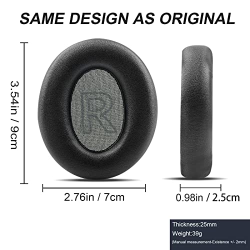 Q20 Headphones Ear Pads for Anker Soundcore, Life Q20 Replacement Earpads Ear Cushions with Protein Leather Skin and Memory Foam