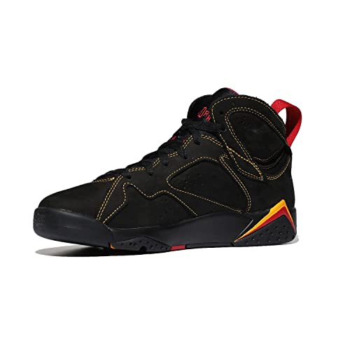 Jordan Boy's Air 7 Retro BG (Big Kid) Black/Citrus/Varsity Red 4 Big Kid M