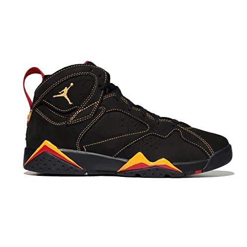 Jordan Boy's Air 7 Retro BG (Big Kid) Black/Citrus/Varsity Red 4 Big Kid M