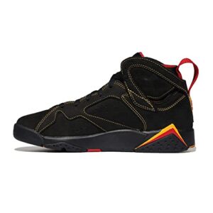 Jordan Boy's Air 7 Retro BG (Big Kid) Black/Citrus/Varsity Red 4 Big Kid M