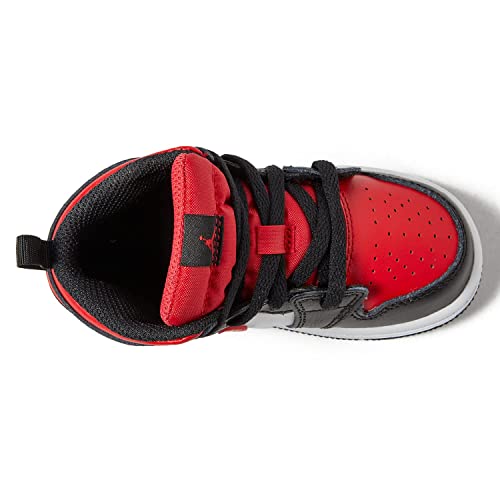 Jordan Baby Boy's 1 Mid (Infant/Toddler) Black/Fire Red/White 9 Toddler M