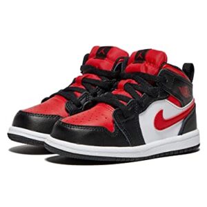 Jordan Baby Boy's 1 Mid (Infant/Toddler) Black/Fire Red/White 9 Toddler M