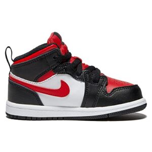 Jordan Baby Boy's 1 Mid (Infant/Toddler) Black/Fire Red/White 9 Toddler M