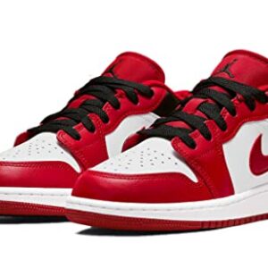 Jordan Boy's Air Jordan 1 Low (Big Kid) White/Gym Red/Black 4.5 Big Kid M