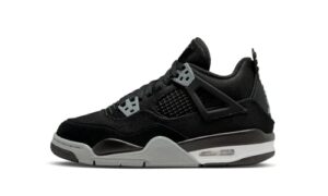 jordan youth air 4 gs dv0553 006 black canvas - size 6y