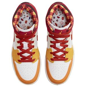 Jordan Boy's Air 1 Mid SE (Big Kid) Paprika/Cinnabar/Black/Canyon Gold 5 Big Kid M