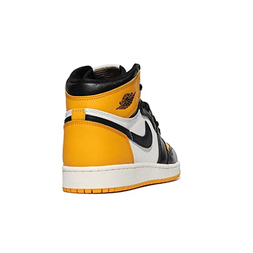 Jordan Boy's Air 1 Retro High OG (Big Kid) Taxi/Black/Sail 4 Big Kid M