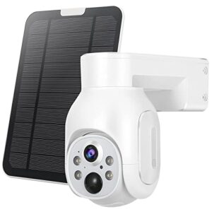 vaimest security cameras wireless outdoor 2k solar powered ptz wifi home camera pir motion recording two-way audio spotlight night vision ubox app s700