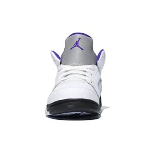 Jordan Baby Boy's Jordan 5 Retro (Infant/Toddler) White/Dark Concord/Black 4 Toddler M