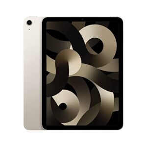 2022 apple ipad air (10.9-inch, wi-fi, 64gb) - starlight (renewed)