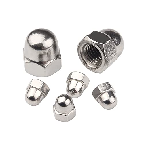 1/2"-13 Acorn Cap Nuts, 304 Stainless Acorn Nuts, 10Pcs-Pack