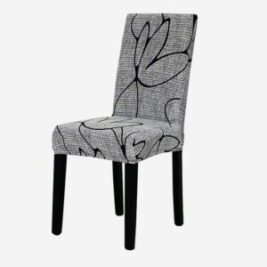spandex geometry chair cover dining elastic chair covers spandex stretch elastic office chair case anti-dirty removable e16 2 pcs