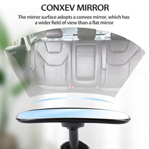 Universal Car Interior Rearview Baby Mirror Wide Angle Convex Mirror Clip-on mirrors for Viewing Rear Passengers