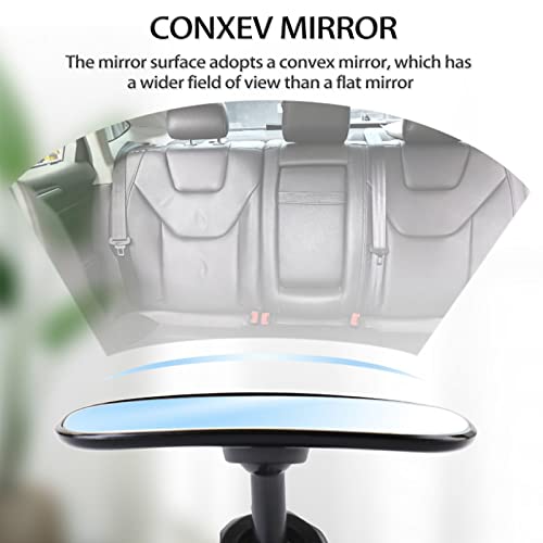 Universal Car Interior Rearview Baby Mirror Wide Angle Convex Mirror Clip-on mirrors for Viewing Rear Passengers