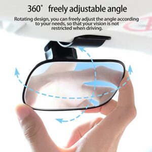 Universal Car Interior Rearview Baby Mirror Wide Angle Convex Mirror Clip-on mirrors for Viewing Rear Passengers