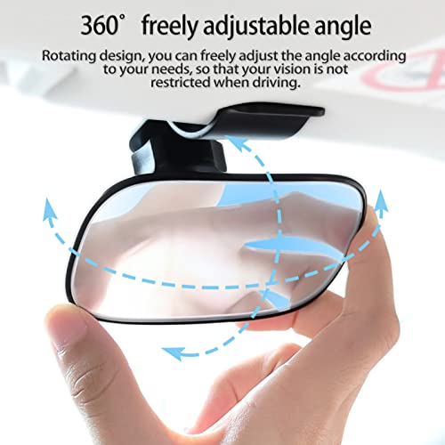 Universal Car Interior Rearview Baby Mirror Wide Angle Convex Mirror Clip-on mirrors for Viewing Rear Passengers