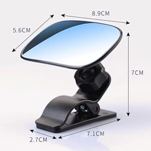 Universal Car Interior Rearview Baby Mirror Wide Angle Convex Mirror Clip-on mirrors for Viewing Rear Passengers