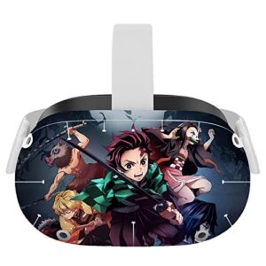 Anime O-culus Q-uest 2 Skin Full Wrap Vinyl Decal for Quest VR 2 Headsets and Controllers Stickers O-culus/M-ETA Q-uest 2 Accessories