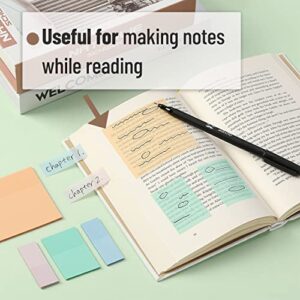 Mr. Pen- Transparent Sticky Notes, 200 pcs, Pastel Colors, See Through Sticky Notes, Sticky Notes Transparent, Sticky Notes Clear, Annotation Sticky Notes, Bible Sticky Notes, Sticky Notes for Books