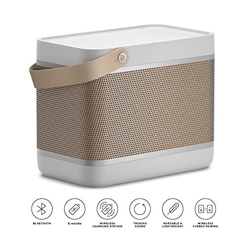 Bang & Olufsen Beolit 20 Powerful Portable Wireless Bluetooth Speaker, Grey Mist & Beosound Explore - Wireless Portable Outdoor Bluetooth Speaker, IP 67 Dustproof and Waterproof, Anthracite