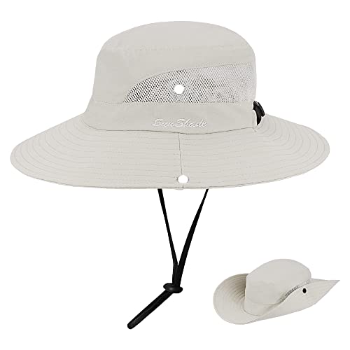 Womens Sun hat Ponytail Hat Outdoor UV Protection Beach Sun Hats Foldable Summer Wide Brim Bucket Hats m