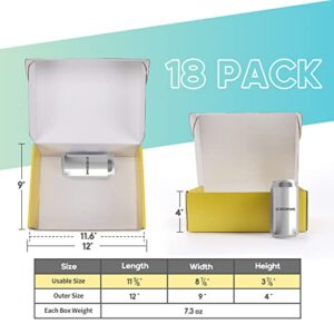 PHAREGE 12x9x4 inch Shipping Boxes 18 Pack, 6 Colors Cardboard Gift Boxes for Wrapping Giving Women Men Presents, Corrugated Mailer Boxes for Packaging Small Business