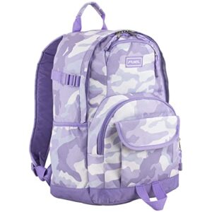 eastsport multi-purpose millennial tech backpack - purple camo