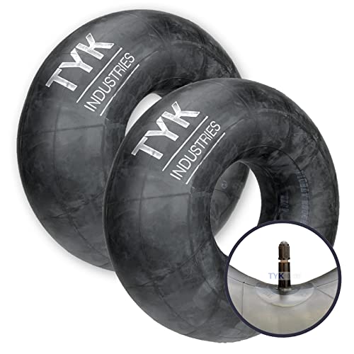 (2-Pack) TYK Industries 18X8.50-10 Lawn Mower Tire Inner Tube, Replacement 18.5X8.50-10 Tire Tube for Yard Tractors, Trailers with TR13 Short Rubber Valve Stems