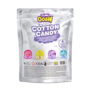 Oosh Cotton Candy Large Foil Bag 100g (Grape) by ZURU, Fluffy Slime, Stretch Slime, Grows 3000% in Size, Slime for Girls and Kids (Purple)