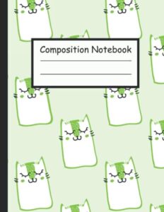 composition notebook: composition notebook wide ruled lined paper notebook journal for adults and kids, 110 blank wide lined white pages 8.5x11