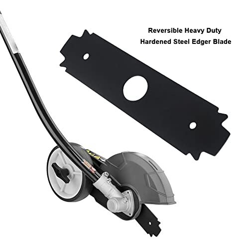 AMTHKNO AC04215 Reversible Heavy Duty Hardened Steel Edger Blade - for Replacement Ryobi 8 Inch Edger Blade, Fits Edgers Models UT50500, UT15518, RY15518, RYEDG11, P2310 and P2300B. (1)