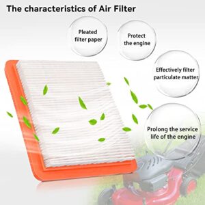 AWSZH 17211-Z8B-901 17211-zl8-023 Air Filter fit for Honda gc135 gcv135 gc160 gcv160 gc190 gcv190 gx100 and gxv57 Engines Lawn Mower Air Cleaner 491588 399959 F220 tillers, Bomag BT60(Pack of 2)