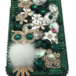 redecarie for Samsung Galaxy Note 10 Plus Diamond Case,Luxury Crystal Rhinestone Owl Bling Glitter Shiny Gemstone Women Girls Kids Sparkle Protective Phone Case Cover