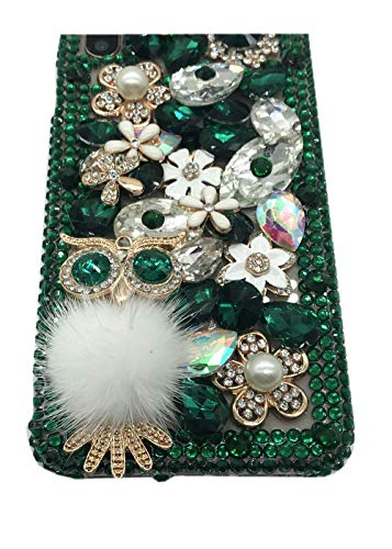 redecarie for Samsung Galaxy Note 10 Plus Diamond Case,Luxury Crystal Rhinestone Owl Bling Glitter Shiny Gemstone Women Girls Kids Sparkle Protective Phone Case Cover