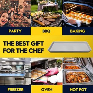 BIEAMA 12 Pack Half Size Baking Sheet Pan Aluminum Commercial Pan for Oven Freezer Bakery Hotel Restaurant 13" × 18"