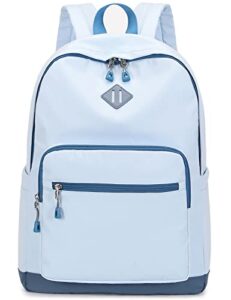 lohol lightweight & casual daypacks for men, women & students, perfect daily backpack for school, work, and travel (sky blue)